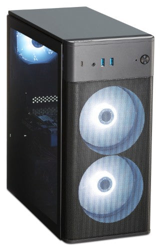 ERAZER RECON P45 MD340057 AMD Ryzen™ 5 5500 32 GB DDR4-SDRAM 1 TB SSD NVIDIA GeForce RTX 5060 Windows 11 Home Desktop PC Black