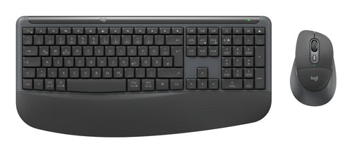 Logitech Signature Comfort Plus Combo MK880 for Business keyboard Mouse included Universal USB + Bluetooth QWERTZ German Graphite