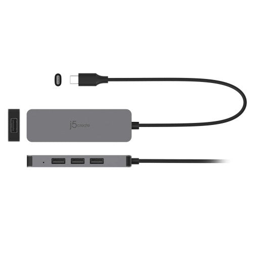 j5create JTS223-N Laptop Stand with USB™ 4-Port Hub