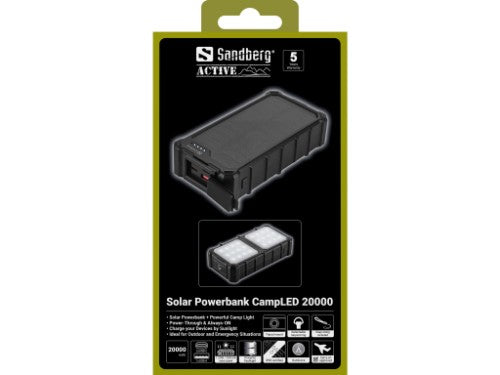 Sandberg Solar Powerbank CampLED 20000