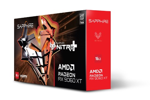 Sapphire NITRO+ AMD Radeon RX 9060 XT GPU 16 GB GDDR6