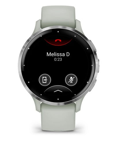 Garmin Venu 3S 3.05 cm (1.2") AMOLED 41 mm Digital 390 x 390 pixels Touchscreen Grey, Silver Wi-Fi GPS (satellite)
