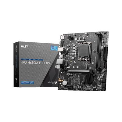 MSI PRO H610M-E DDR4 motherboard Intel H610 LGA 1700 micro ATX