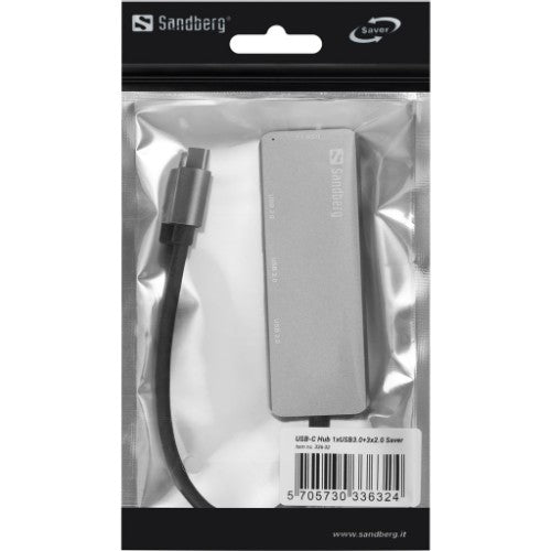 Sandberg USB-C Hub 1xUSB3.0+3x2.0 SAVER