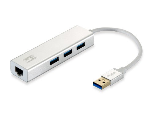 LevelOne Gigabit USB Network Adapter, USB Hub