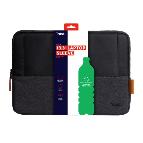 Trust Lisboa 33.8 cm (13.3") Sleeve case Black, Grey