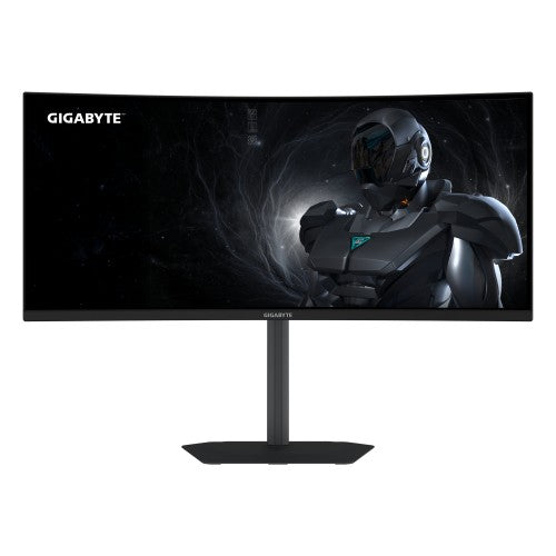 GIGABYTE GS34WQCA 34" WQHD Curved Gaming Monitor - 3440 x 1440, 1500R, 120Hz, 1ms, 300 cd/m², FreeSync Premium, HDR Ready, HDMI 2.0, Displayport 1.4