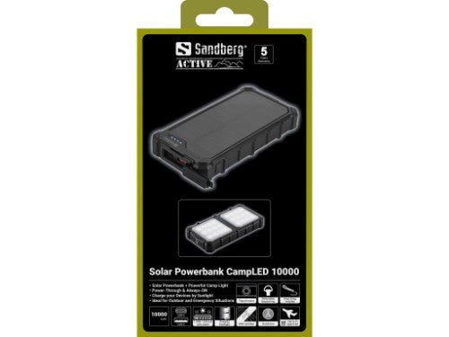 Sandberg Solar Powerbank CampLED 10000