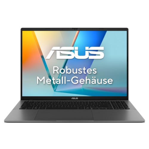 ASUS Vivobook S16 M3607GA-SH004W Copilot+ PC AMD Ryzen™ AI 7 445 Laptop 40.6 cm (16") Full HD 16 GB DDR5-SDRAM 1 TB SSD Wi-Fi 6 (802.11ax) Windows 11 Home German Grey