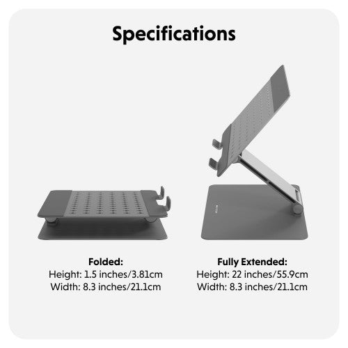 HYPER HS1150GYGL laptop stand Grey 40.6 cm (16")