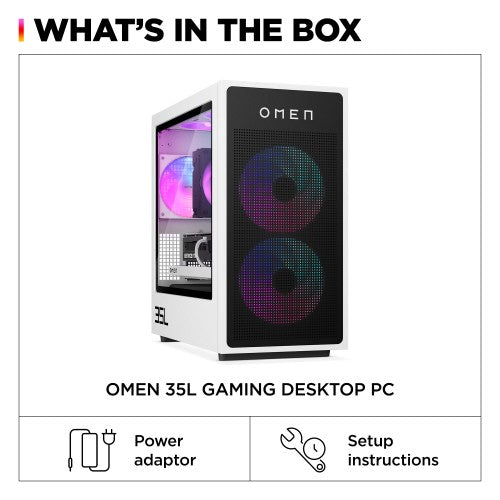 HP OMEN 35L GT16-0035na Intel Core Ultra 7 265K 32 GB DDR5-SDRAM 2 TB HDD+SSD NVIDIA GeForce RTX 5070 Ti Windows 11 Home Tower PC AI PC Black