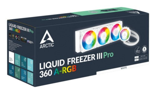 ARCTIC Liquid Freezer III Pro 360 A-RGB (White) - Multi Compatible All-in-One CPU Water Cooler with A-RGB