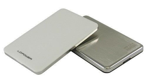 LC-Power LC-25U3-7W storage drive enclosure Aluminium, White 2.5"