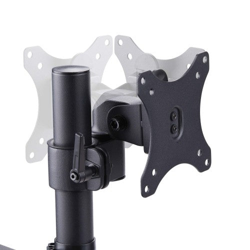 StarTech.com Triple Monitor Desk Mount For Up To Three 27in Screens, VESA 75x75/100x100, Tool-Less Arm Adjustments, C-Clamp/Grommet Mount, Spring-Assisted Arms
